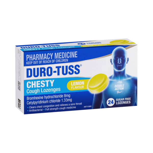 Duro-Tuss Chesty Cough Lozenges Lemon 24s