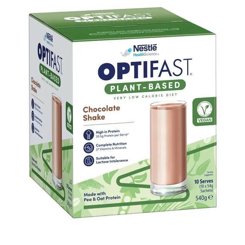 Optifast Plant-Based Chocolate Shake 10s - Expires 20/11/26