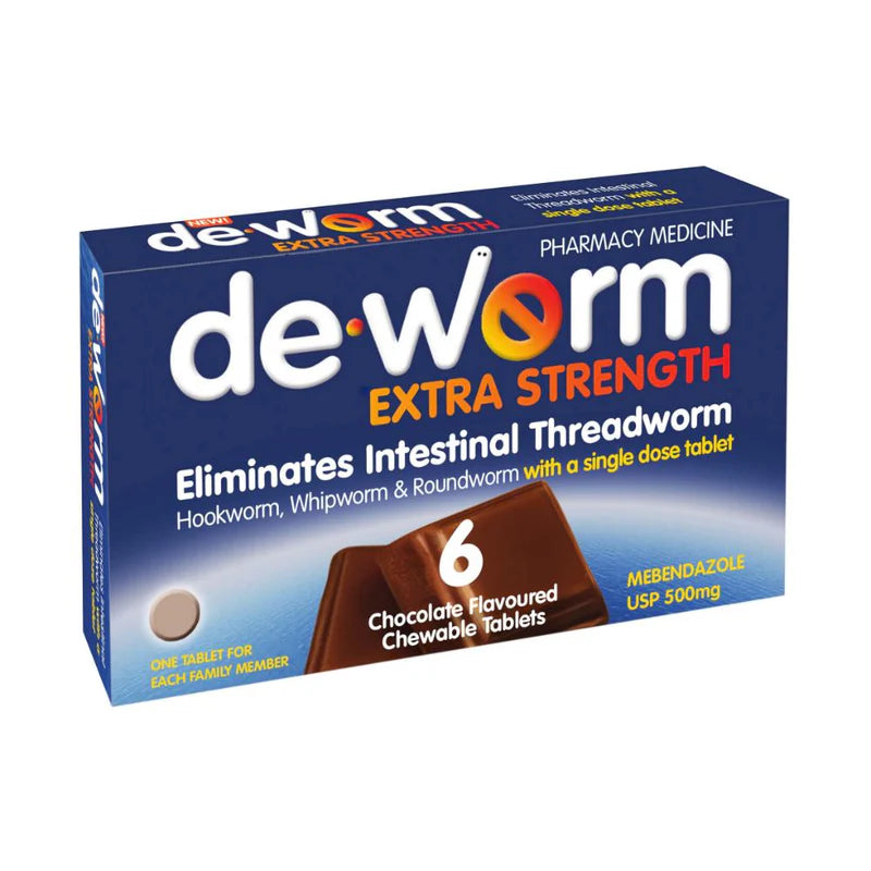 DeWorm Extra Strength Worming Tablets 6s