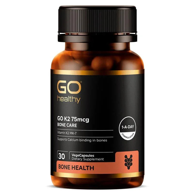 GO K2 75mcg Bone Care 30 Vcaps