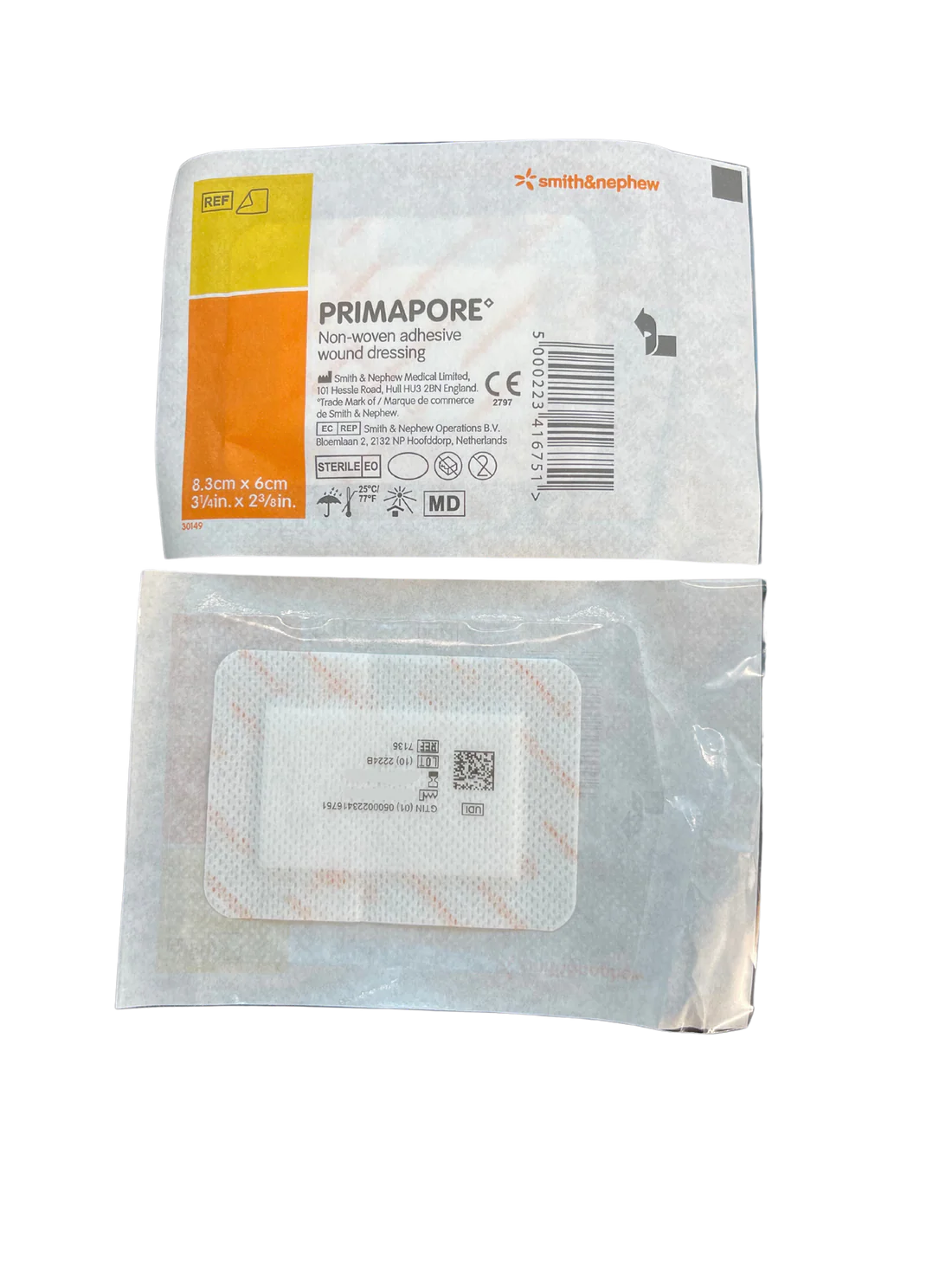 Primapore Adhesive Wound Dressing 8.3cmx6cm
