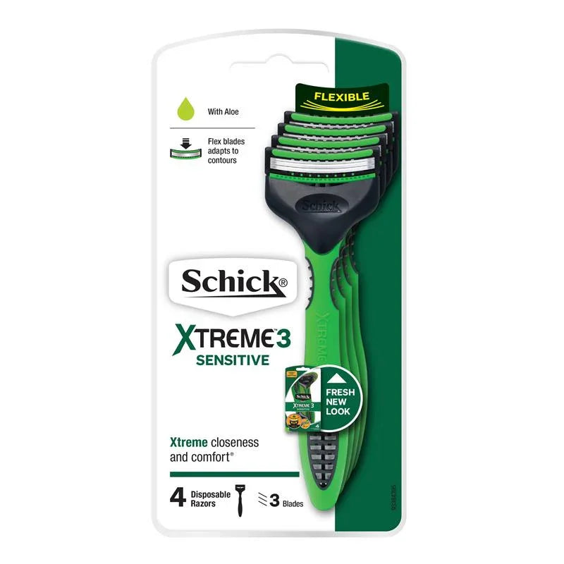 SCHICK Xtreme3 Sensitive Mens Razors 4