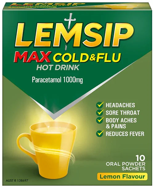 Lemsip Max Cold & Flu Sachets 10s
