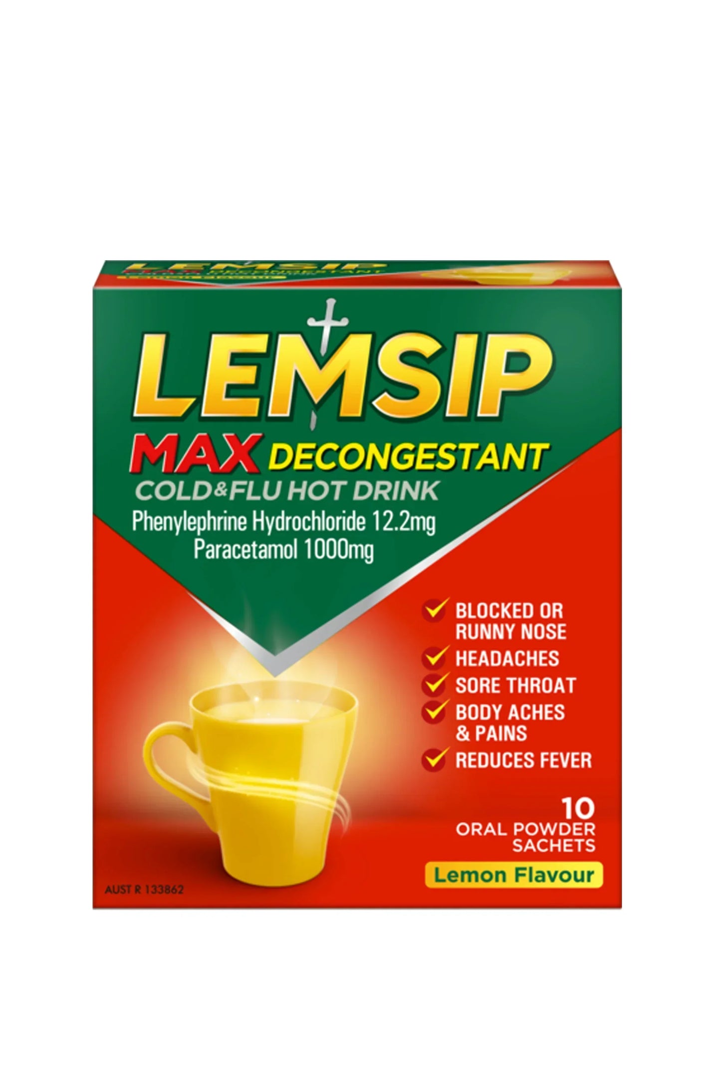 LEMSIP Max C&F Decon. Lemon 10s