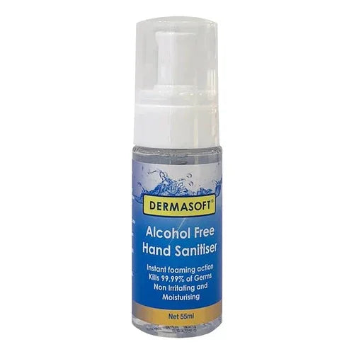 DERMASOFT Hand Sanitiser Alcohol Free 55ml