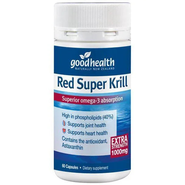 GOOD HEALTH Red Super Krill 1000mg 60 Caps