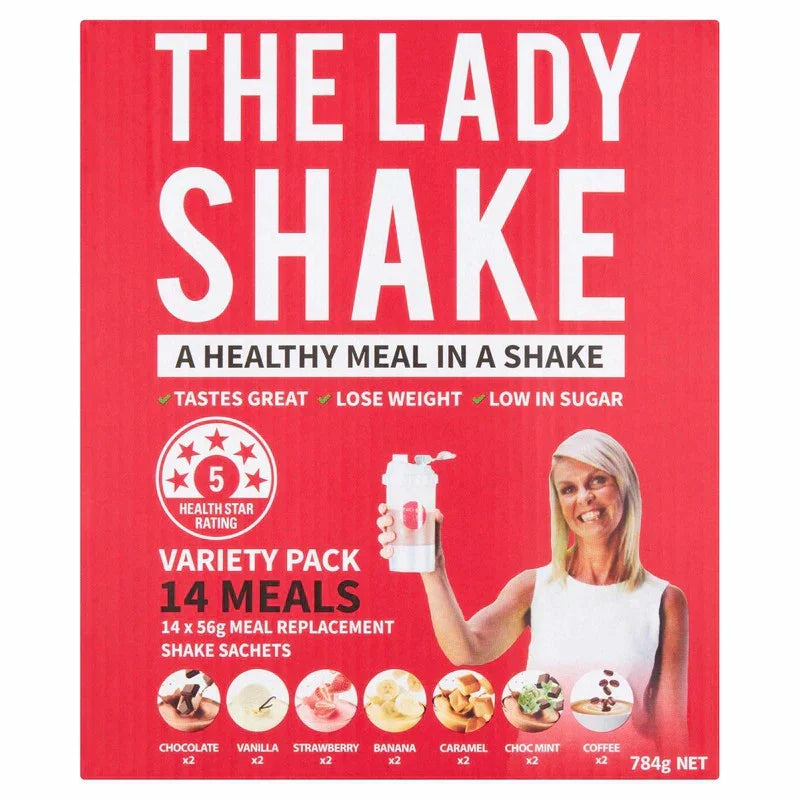 THE LADY Shake Variety Pk Sachets 14pk