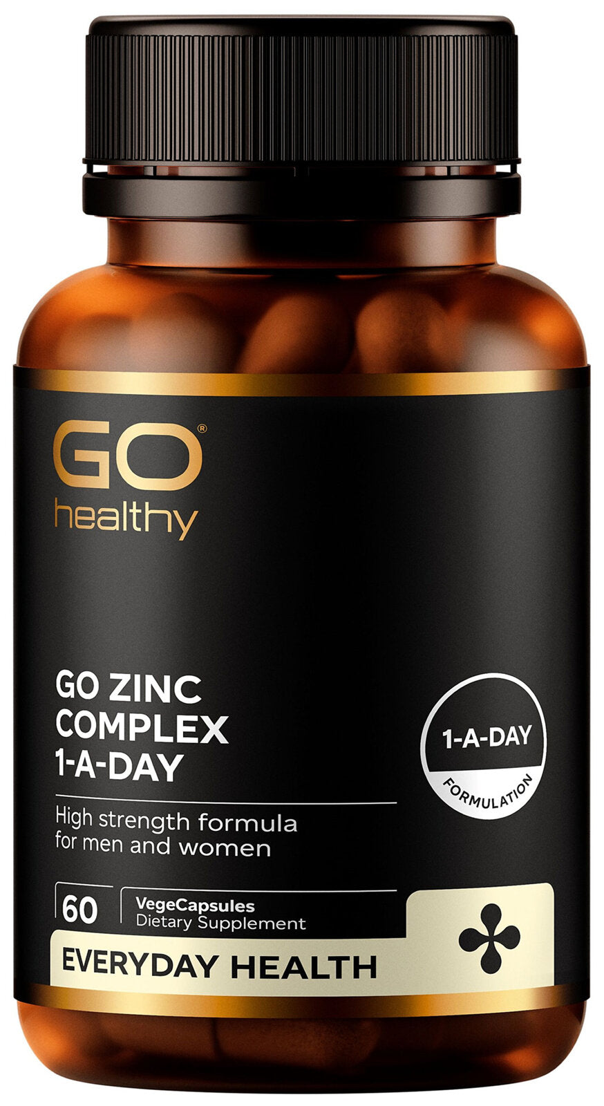 Go Healthy Go Zinc Complex 1-A-Day VegeCapsules 60 Pack