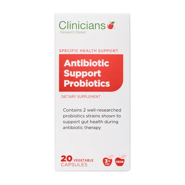 Clinicians Antibiotic Support Probiotics 20 Vege Caps Gut Health Corner Pharmacy NZ
