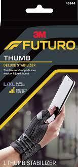 FUTURO Deluxe Thumb Stabilizer - Black | SMALL/MEDIUM and LARGE/EXTRA LARGE