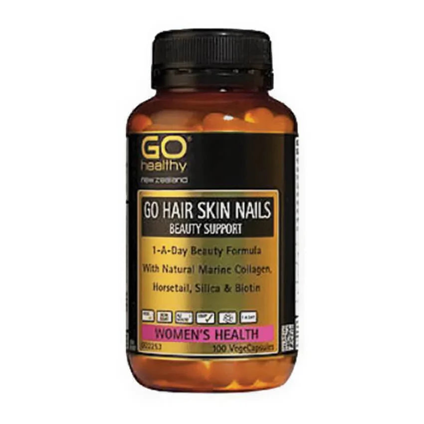 GO Healthy Go Hair Skin Nails Beauty Support 100 Vegicaps - Corner Pharmacy