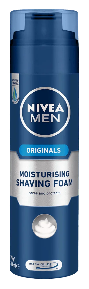 Nivea Men Originals Moisturising Shaving Foam 200 ml - Corner Pharmacy