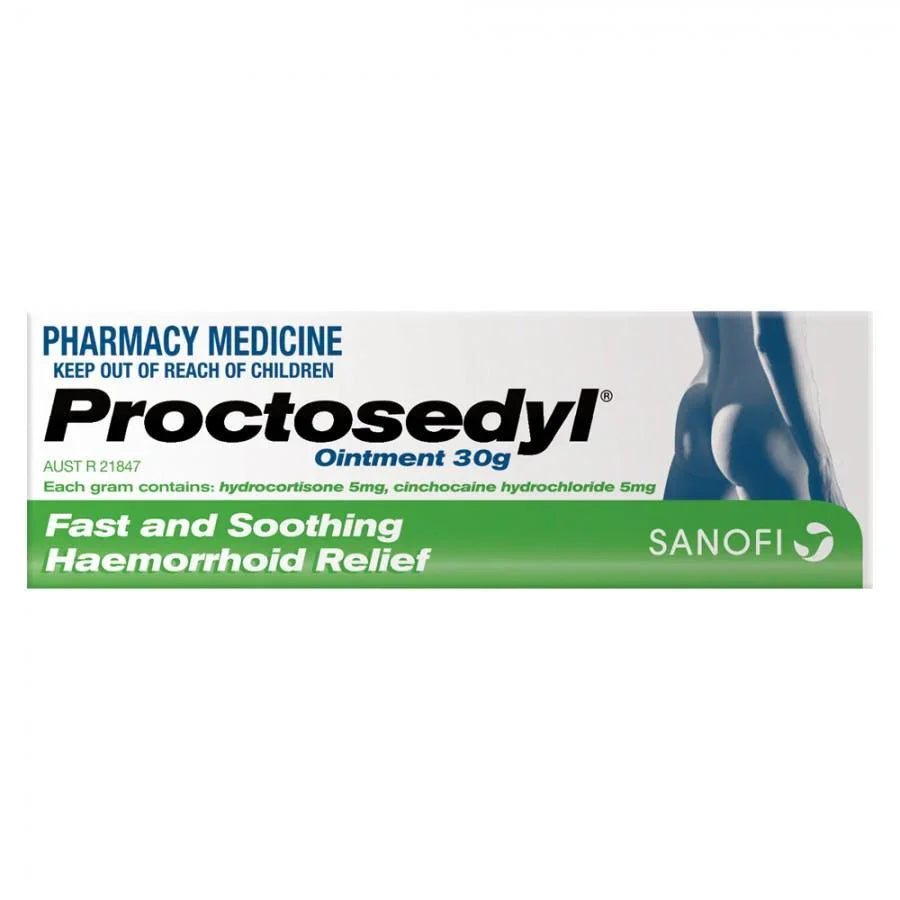 Proctosedyl Ointment 30 g Fast & Soothing Haemorrhoid Relief - Corner Pharmacy