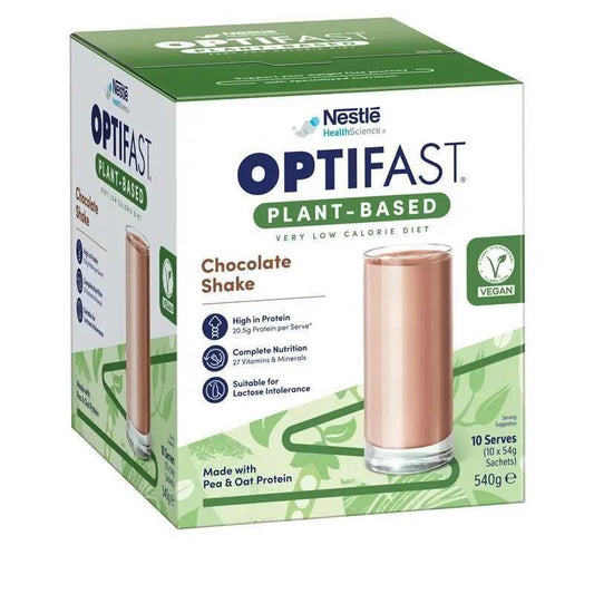 Optifast Plant-Based Chocolate Shake 10s - Expires 20/11/26