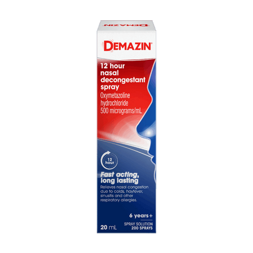 Demazin 12 Hour Nasal Decongestant Spray 20ml