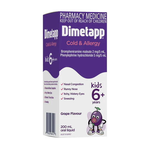 Dimetapp Elixir Cold & Allergy 200ml | Children's Cold Relief