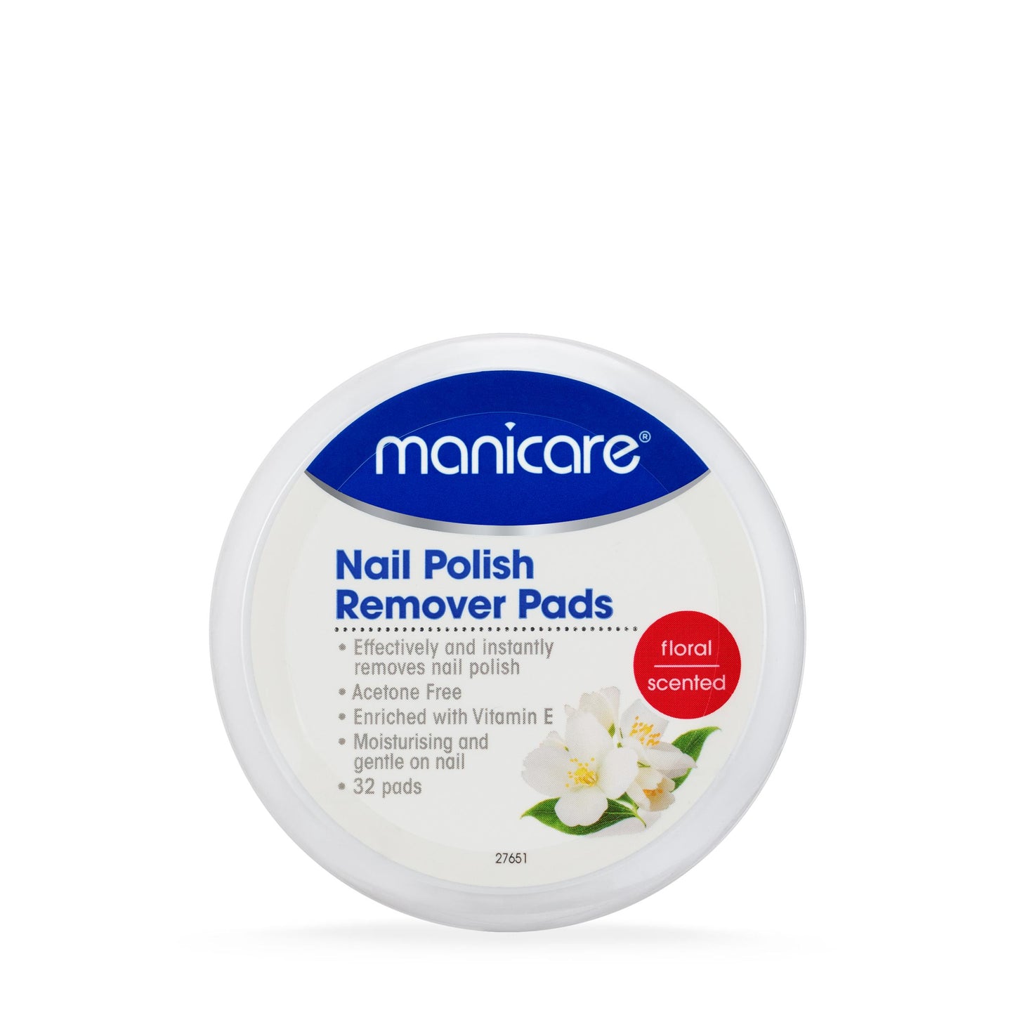 MANICARE Nail Polish Remover Pads Floral 32
