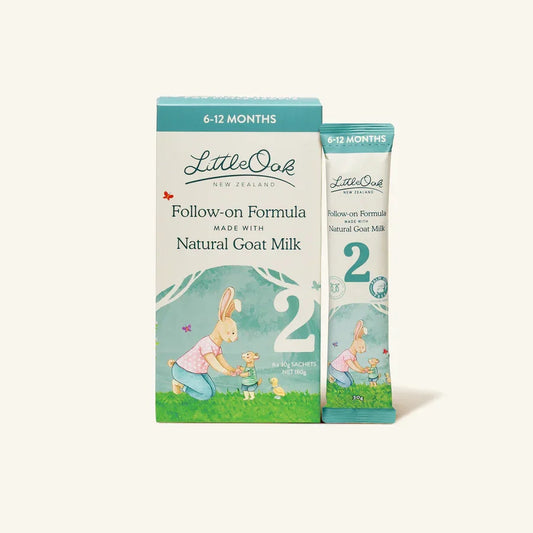 LittleOak Follow On Goat Milk Formula Sachets 30g 6 Pack 6 Months Plus Corner Pharmacy NZ