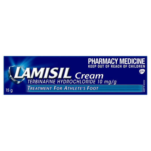 Lamisil Antifungal Cream – Terbinafine for Athlete's Foot, Ringworm & Jock Itch 15g