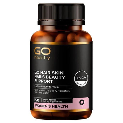 GO Hair Skin Nails Beauty Support VegeCapsules | 50s & 100s