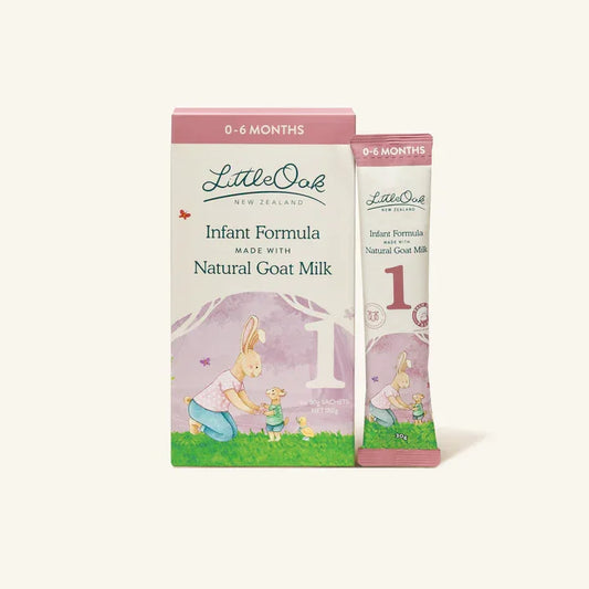 LittleOak Goat Milk Infant Formula Sachets 30g 6 Pack Travel Size NZ Made Corner Pharmacy