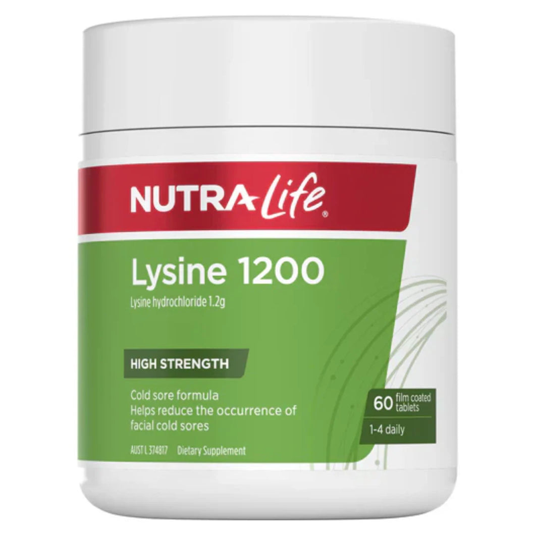NL Lysine 1200mg Tablets 60s