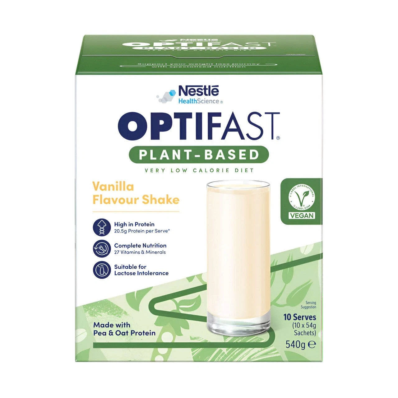 Optifast Plant-Based Vanilla Shake 10s
