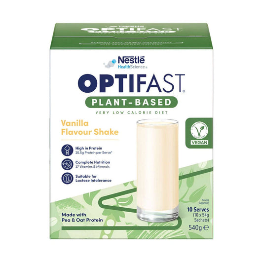 Optifast Plant-Based Vanilla Shake 10s - Expires 02/12/26