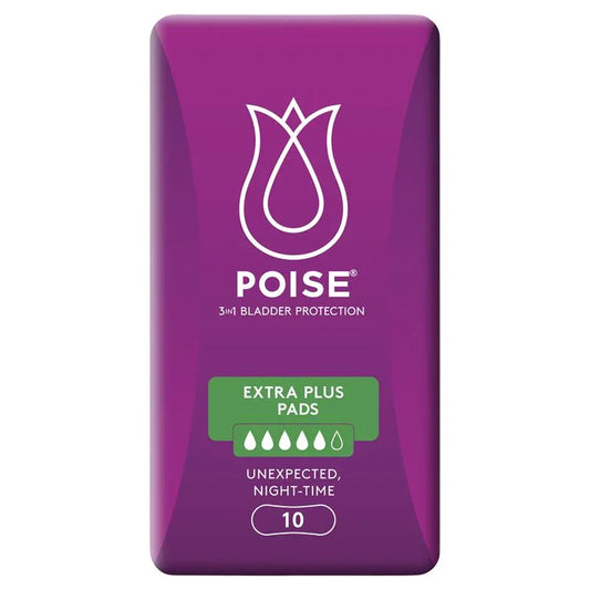 POISE Extra Plus Pads 10pk