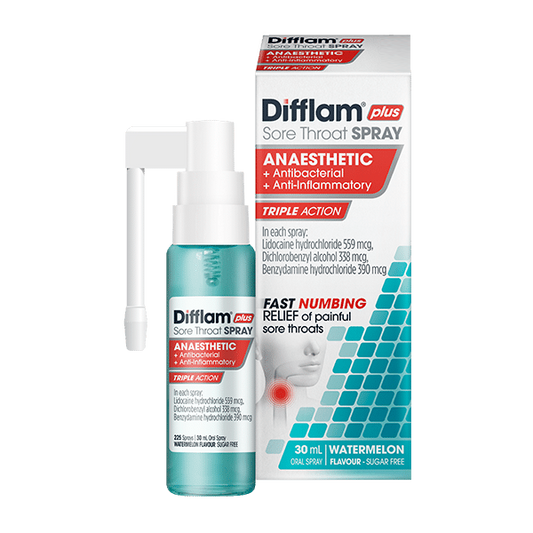 Difflam Plus Anaesthetic Sore Throat Spray 30ml