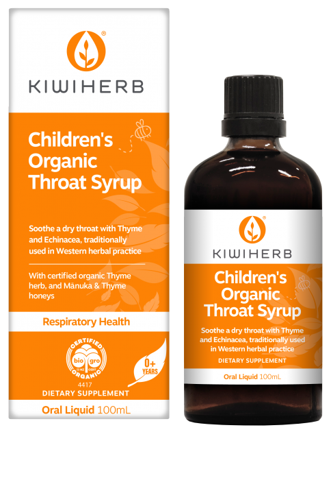 KIWIHERB Children's Organic Throat Syrup 100ml