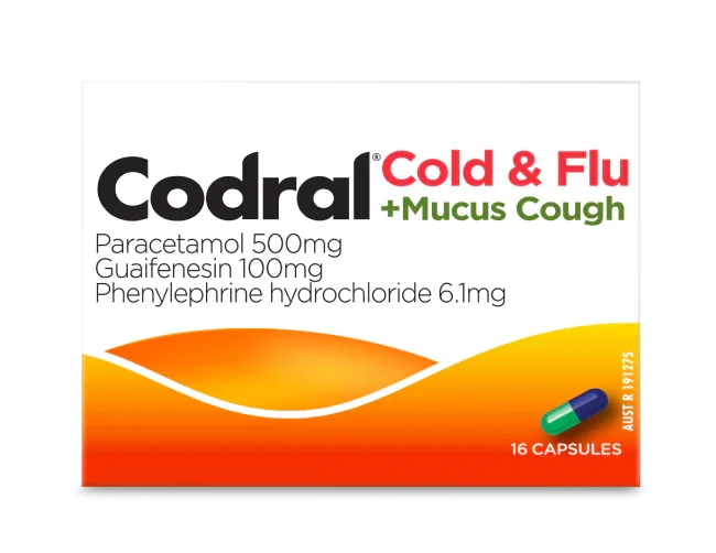 CODRAL Cold & Flu +Mucus Cough 16s