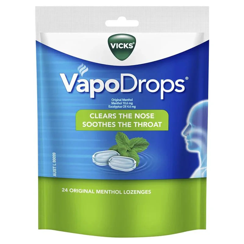 VICKS VapoDrops Original Menthol 24