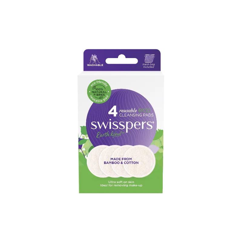 SWISSPERS Eco Reusable Clns Pads 4pk