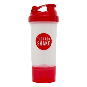 THE LADY Shake Shaker Red 600ml