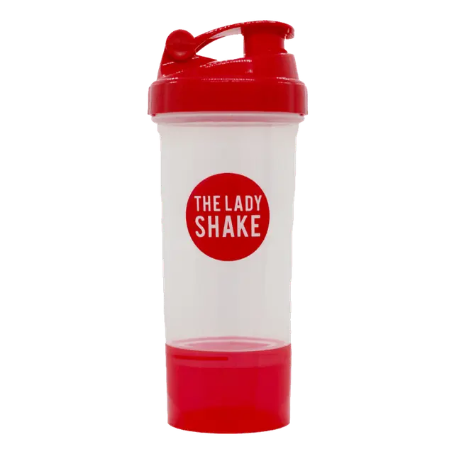 THE LADY Shake Shaker Red 600ml