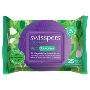 SWISSPERS Eco A/Vera Face Wipes 25s