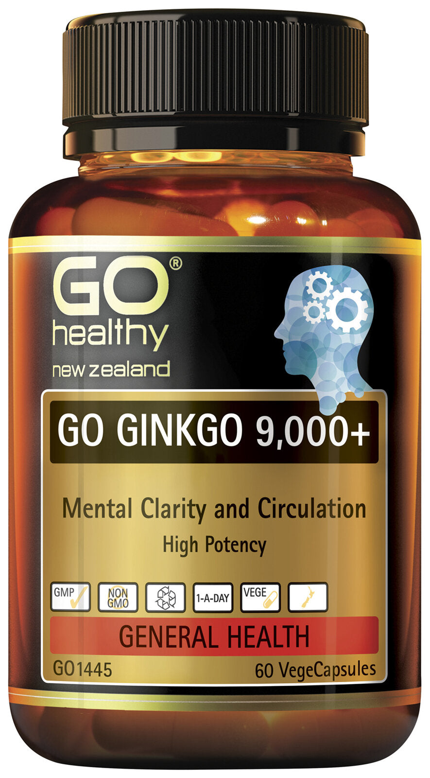 GO Healthy Ginkgo 9000 Plus 60 Vegicaps