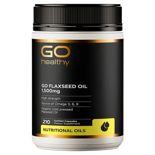 GO Flaxseed Oil 1,500mg  210 SoftGel Capsules