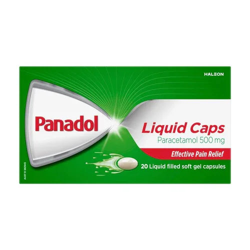 Panadol Liquid Capsules 500g 20s- Corner Pharmacy