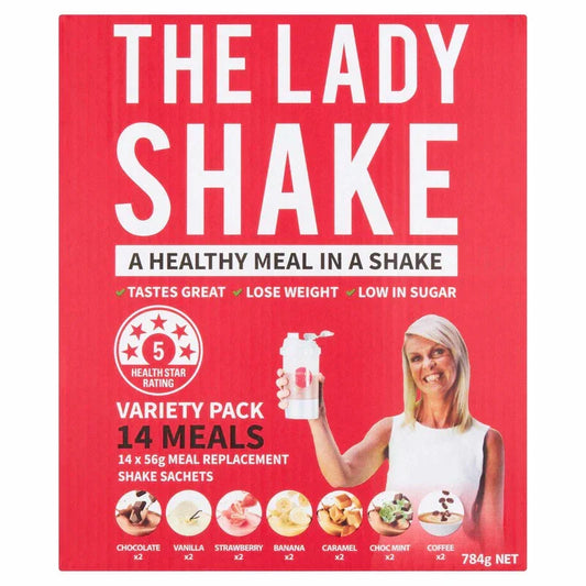 THE LADY Shake Variety Pk Sachets 14pk