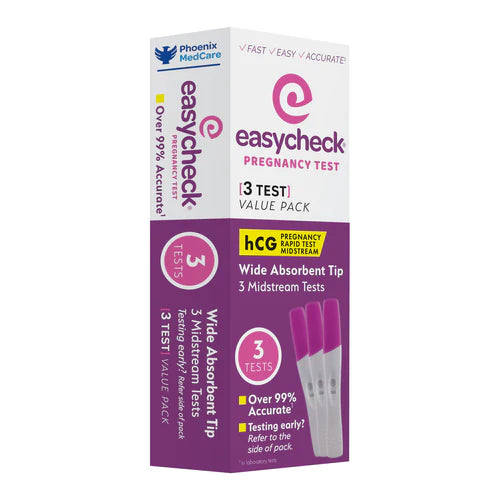 EasyCheck Pregnancy Test For Clinical & Self- Testing 3 Tests