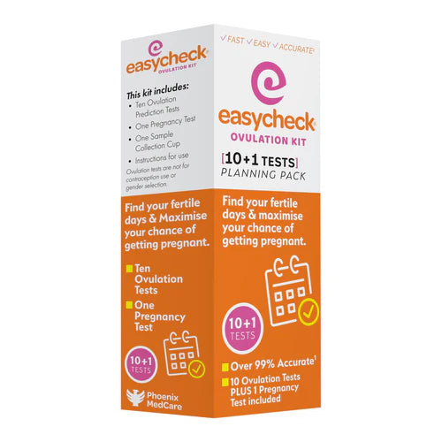EasyCheck Ovulation Test Kit 11 Pack – Predict Your Fertile Window