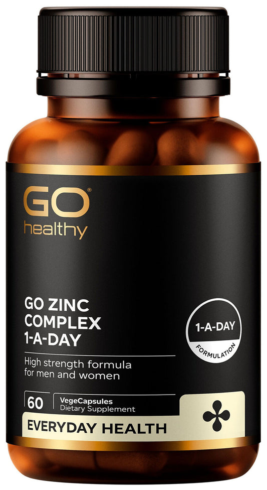 Go Healthy Go Zinc Complex 1-A-Day VegeCapsules 60 Pack
