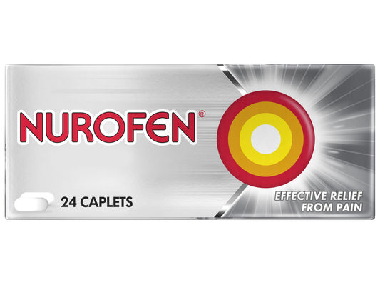 Nurofen Ibuprofen 200mg Caplets – Pain & Fever Relief | 24 Caplets