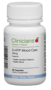 Clinicians 5-HTP Mood Care 50mg 60 caps - Corner Pharmacy