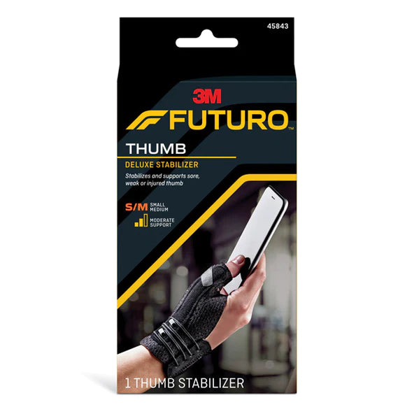 FUTURO Deluxe Thumb Stabilizer SMALL/MEDIUM - Black