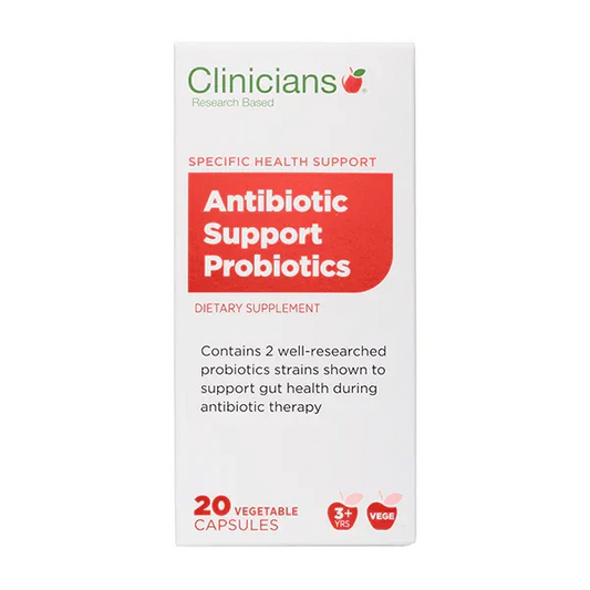 Clinicians Antibiotic Support Probiotics 20 Vege Caps Gut Health Corner Pharmacy NZ