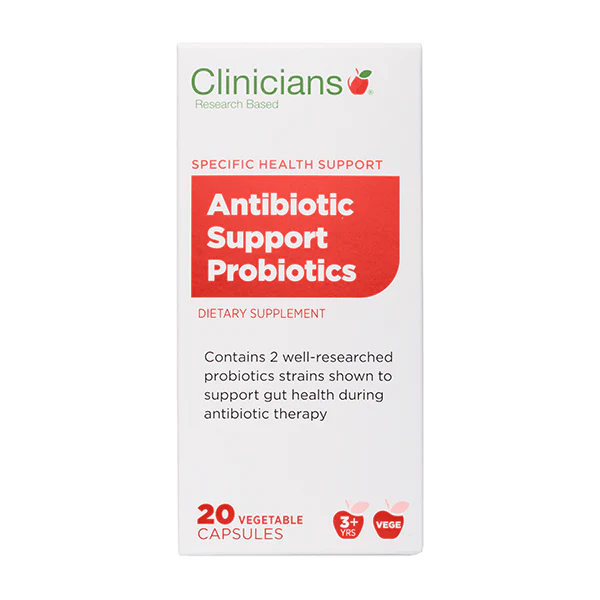 CLINICIANS Antibiotic Support Probiotics 20 Vege Caps