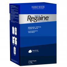 Regaine Foam for Men 5% 4 x 60g 4 Month Supply Hair Loss Treatment Corner Pharmacy NZ